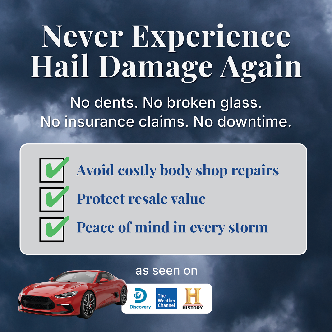 HailProtector patented multi-layer construction showing air-cushion hail impact absorption technology