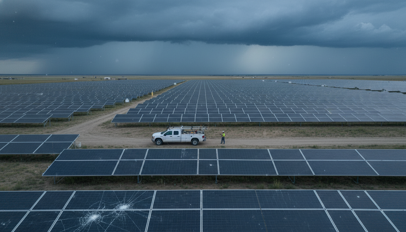 When Hail Meets Solar: The Fragility Problem in America's Renewable Buildout