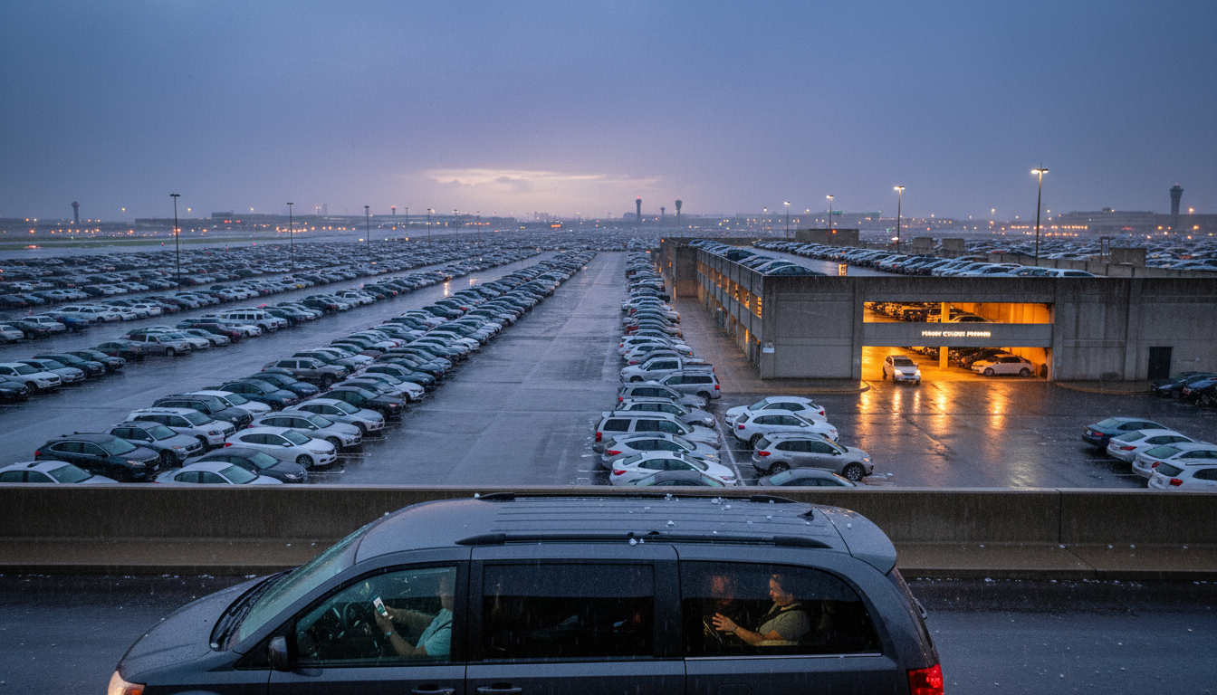 The $175 Airport Parking Upgrade That Saves $4,000 in Hail Damage