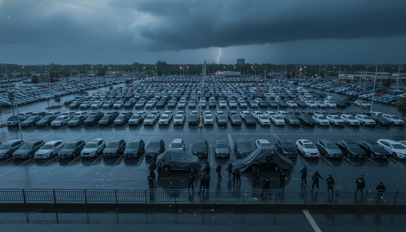 The Parking Lot Lottery: What Hail Does to Dealer Inventory and How to Spot the Aftermath