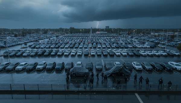 The Parking Lot Lottery: What Hail Does to Dealer Inventory and How to Spot the Aftermath