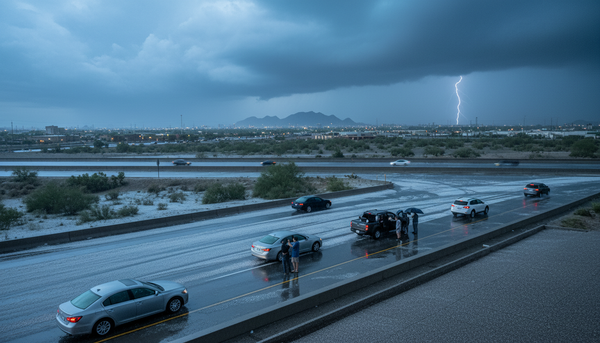 When the Desert Makes Ice: Arizona's Monsoon Hail Season Catches Drivers Off Guard