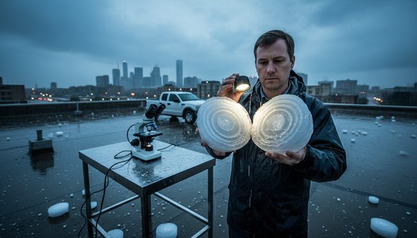 Cutting Open a Hailstone: Reading the Storm's Biography in Ice