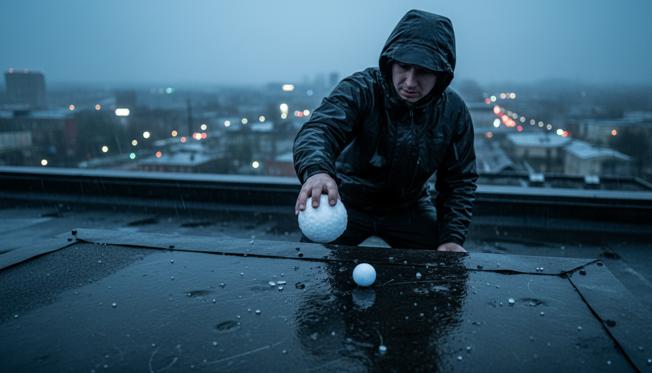 The Physics of Hail Impact Speed: Why a Golf Ball Stone Hits Harder Than a Golf Ball