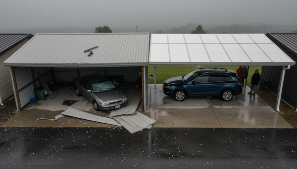 The Carport That Crumpled: Why Most "Protective" Structures Fail When Hail Hits