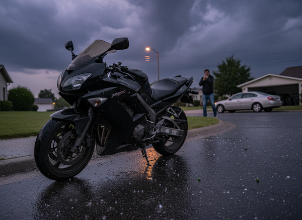 Your Motorcycle Has Zero Hail Protection: Why Summer Storms Total Bikes Faster Than Cars