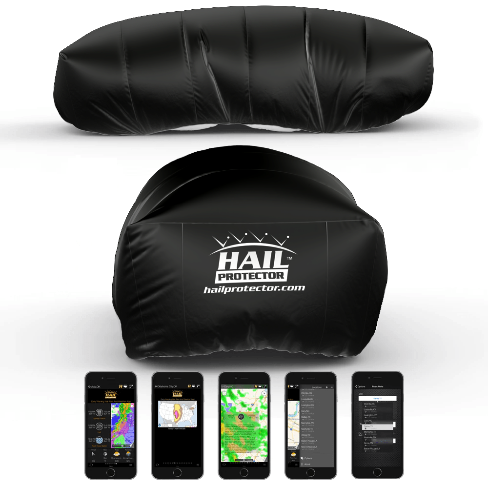 Portable HAIL PROTECTOR SUV3 BLACK, Any Size Hail – Hail Protector