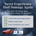 HailProtector patented design showing multi-layer construction for hail impact absorption