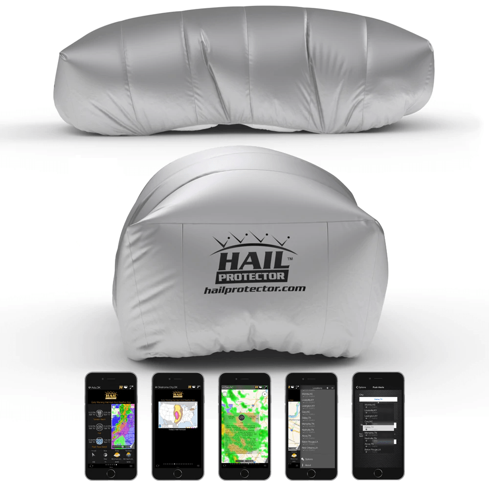 Hail Protector Car2 Size Portable Car Cover System for Coupes, Sedans and Wagons